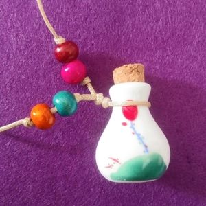 Cute Bottle Necklace 🎈 Red Balloon